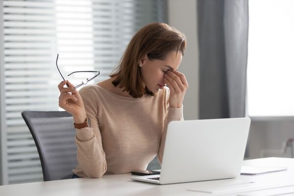 une entrepreneuse fatiguée